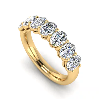 Mavi 7 Stone Lab Diamond Band