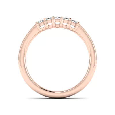 Salem 5 Stone Lab Diamond Band