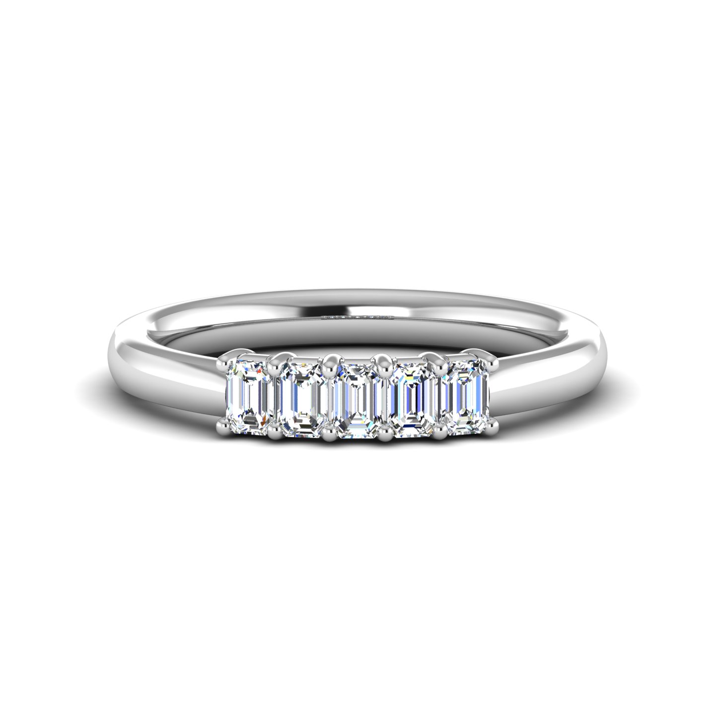 Salem 5 Stone Lab Diamond Band