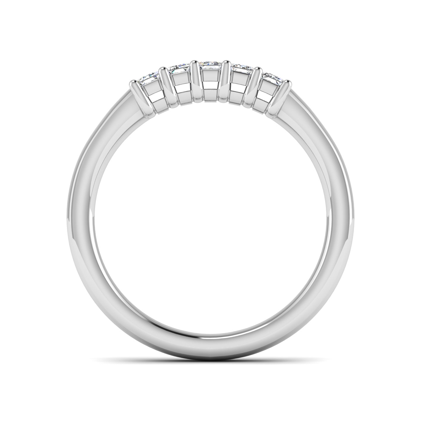 Salem 5 Stone Lab Diamond Band