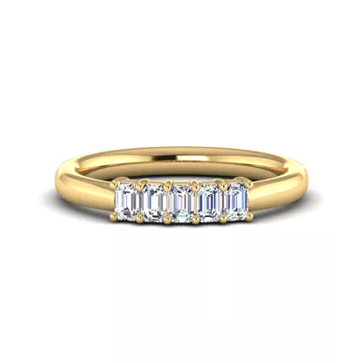 Salem 5 Stone Lab Diamond Band