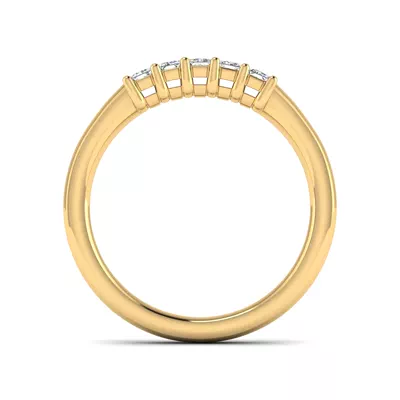 Salem 5 Stone Lab Diamond Band
