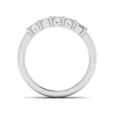 Macie 5 Stone Shared Prong Lab Anniversary Band