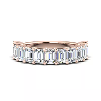 Monroe 11 Stone Shared Prong Lab Anniversary Band