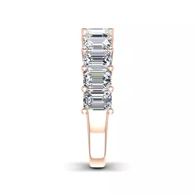 Monroe 11 Stone Shared Prong Lab Anniversary Band