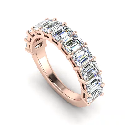 Monroe 11 Stone Shared Prong Lab Anniversary Band