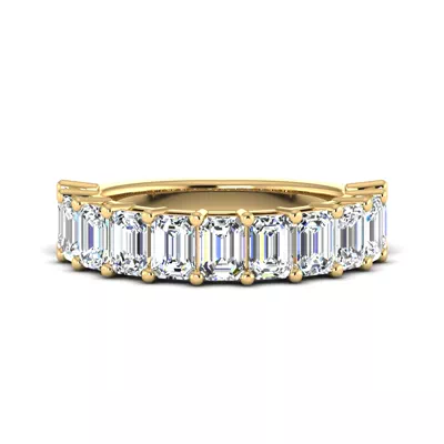 Monroe 11 Stone Shared Prong Lab Anniversary Band