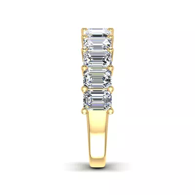 Monroe 11 Stone Shared Prong Lab Anniversary Band