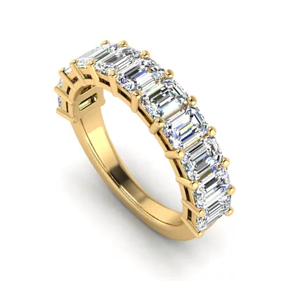 Monroe 11 Stone Shared Prong Lab Anniversary Band