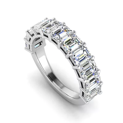 Monroe 11 Stone Shared Prong Lab Anniversary Band