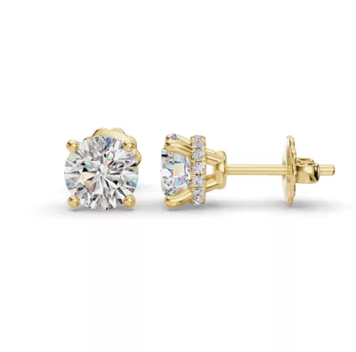 Hidden Halo Diamond Studs