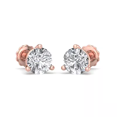 Three-Prong Martini Earrings