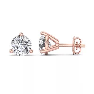 Three-Prong Martini Earrings