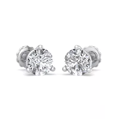 Three-Prong Martini Earrings