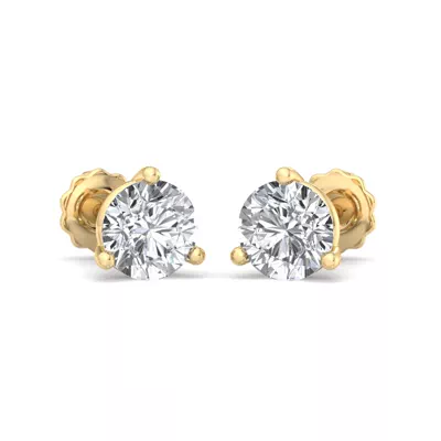 Three-Prong Martini Earrings