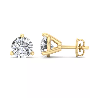 Three-Prong Martini Earrings