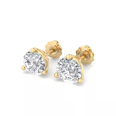 Three-Prong Martini Earrings