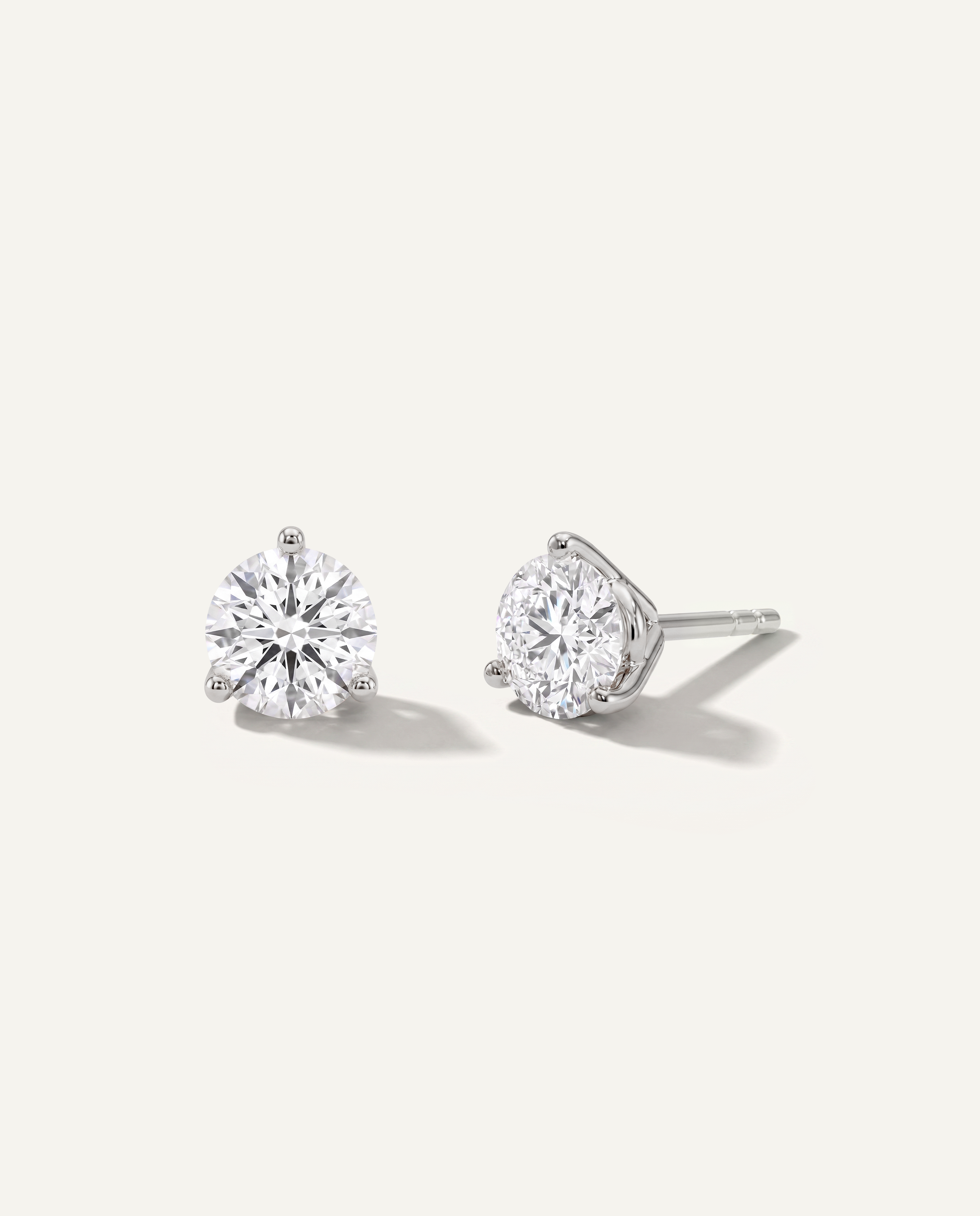 Three-Prong Martini Earrings