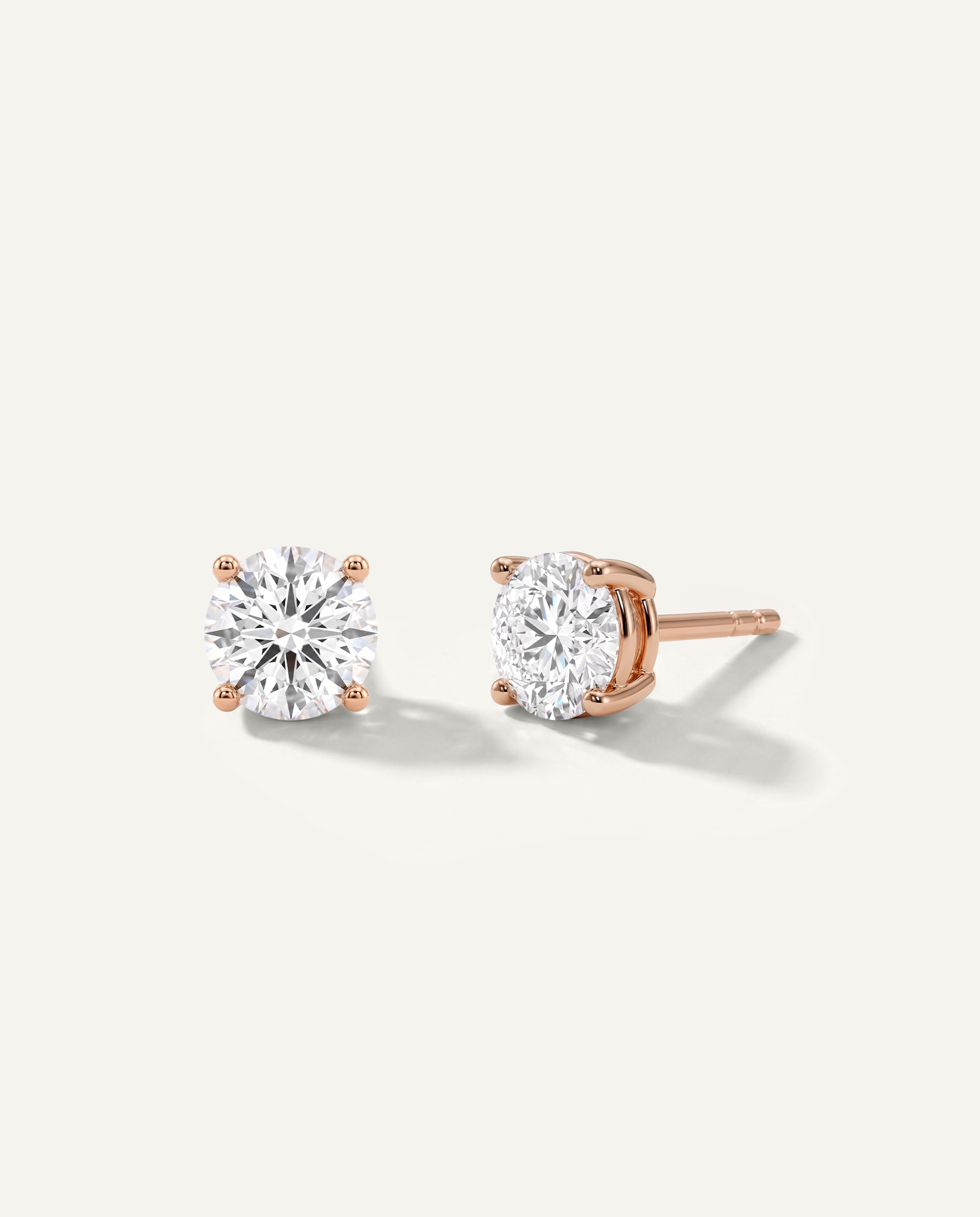 Four-Prong Earrings