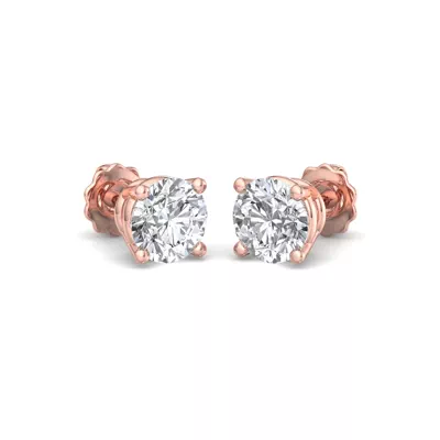 Four-Prong Earrings