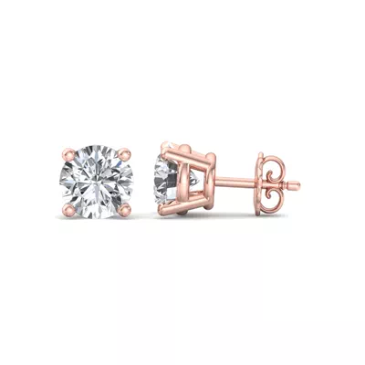 Four-Prong Earrings