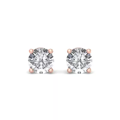 Four-Prong Earrings