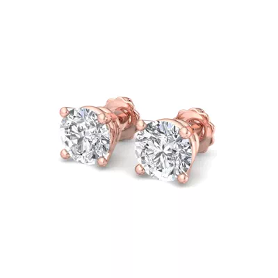 Four-Prong Earrings