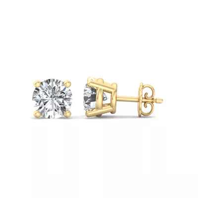 Four-Prong Earrings