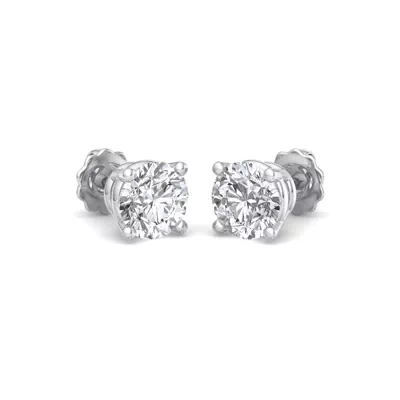 Four-Prong Earrings