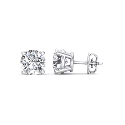 Four-Prong Earrings