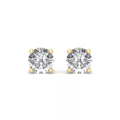 Four-Prong Earrings