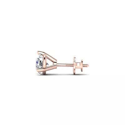 Three-Prong Martini Screw Back Earrings