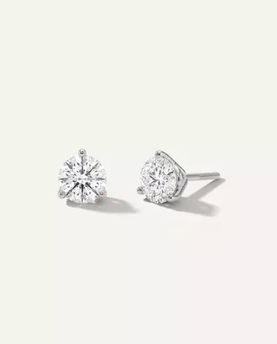 Three-Prong Martini Screw Back Earrings