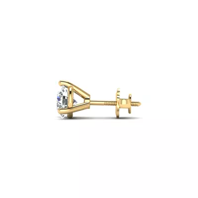 Three-Prong Martini Screw Back Earrings