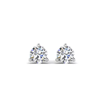 Three-Prong Martini Screw Back Earrings