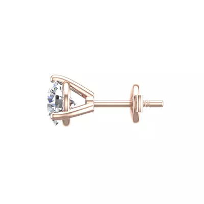 Three-Prong Martini Guardian Back Earrings