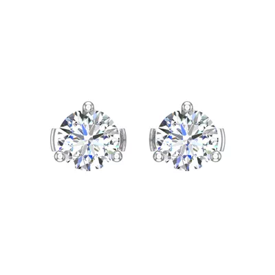 Three-Prong Martini Guardian Back Earrings