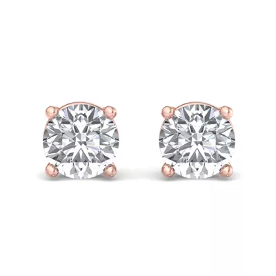 Four-Prong Screw Back Earrings