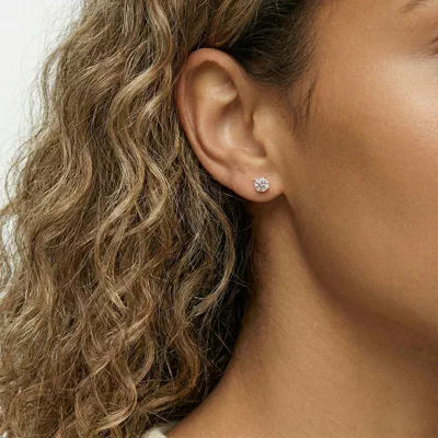 Four-Prong Screw Back Earrings
