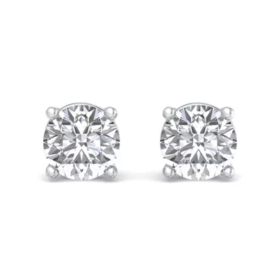 Four-Prong Screw Back Earrings