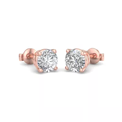 Four-Prong Guardian Back Earrings