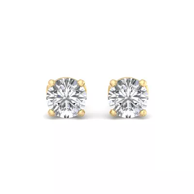 Four-Prong Guardian Back Earrings