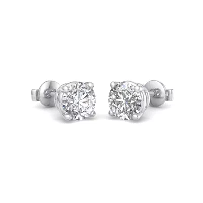 Four-Prong Guardian Back Earrings