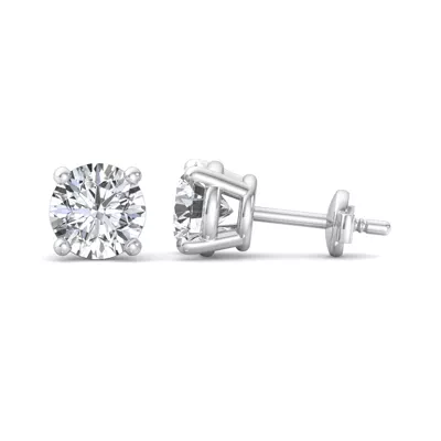Four-Prong Guardian Back Earrings