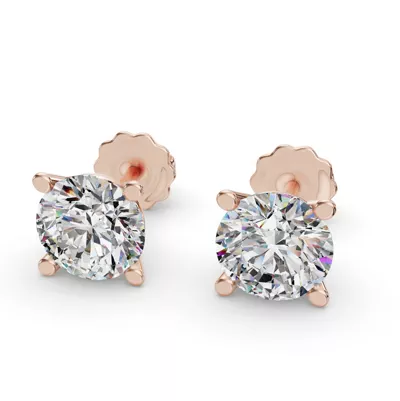 Four-Prong Martini Earrings