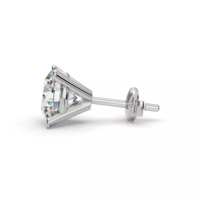 Four-Prong Martini Guardian Back Earrings