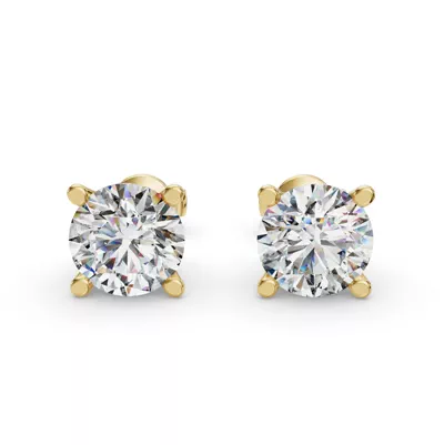 Four-Prong Martini Guardian Back Earrings