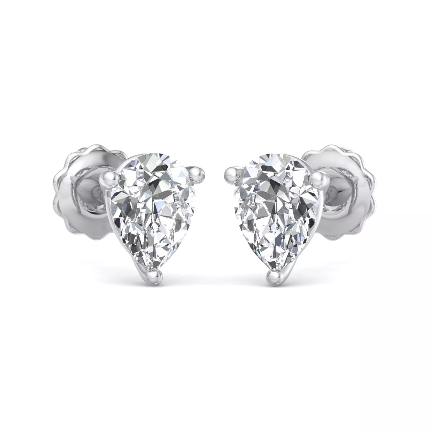 Fancy Shape Three-Prong Martini Earrings