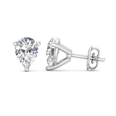 Fancy Shape Three-Prong Martini Earrings