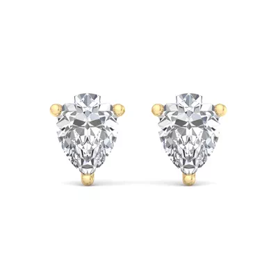 Fancy Shape Three-Prong Martini Earrings